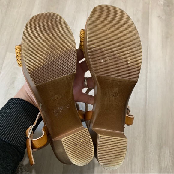 Cato Chunky Block Platform Sandals Heels Sz 9M - Picture 8 of 11